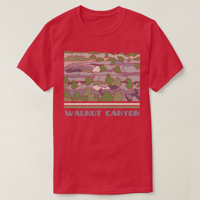 Walnut Canyon National Monument Nature Älskare Vin T Shirt (Design framsida)