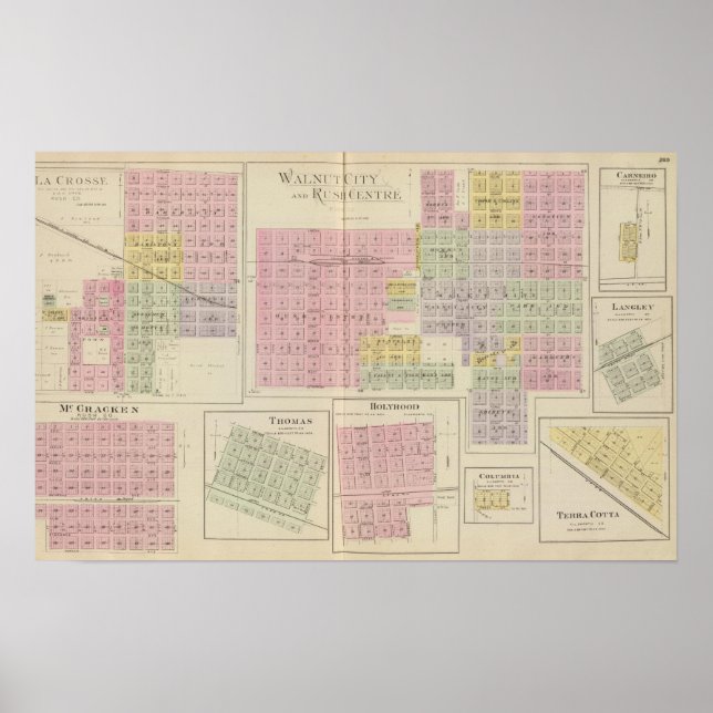 Walnut City, Rush Centre, La Crosse, Kansas Poster (Framsidan)