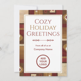 Walnut & Cranberry Retro | Warm Texture Pack Julkort