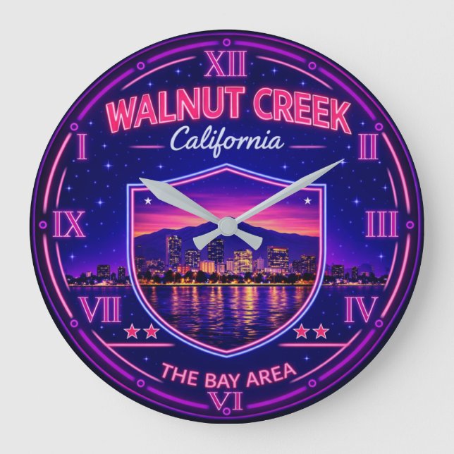 Walnut Creek California Bay Area Stor Klocka (Framsida)