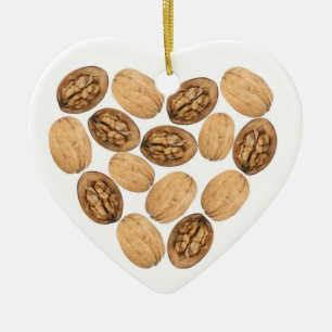 Walnut! Julgransprydnad Keramik