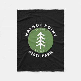 Walnut Point State Park Illinois Il Skog Träd Dg Fleecefilt