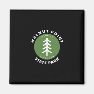 Walnut Point State Park Illinois Il Skog Träd Dg Magnet