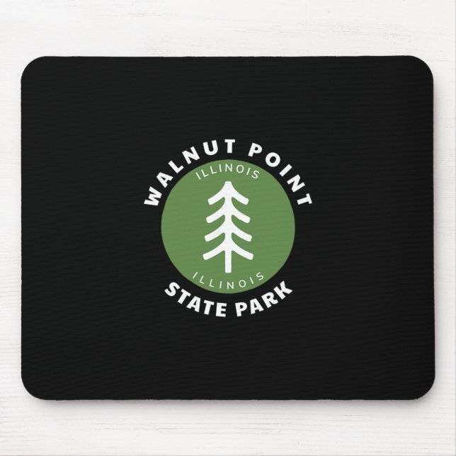 Walnut Point State Park Illinois Il Skog Träd Dg Musmatta (Framsidan)