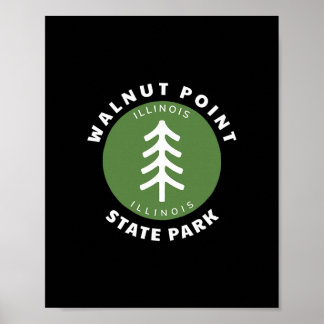 Walnut Point State Park Illinois Il Skog Träd Dg Poster