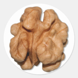 Walnut Runt Klistermärke