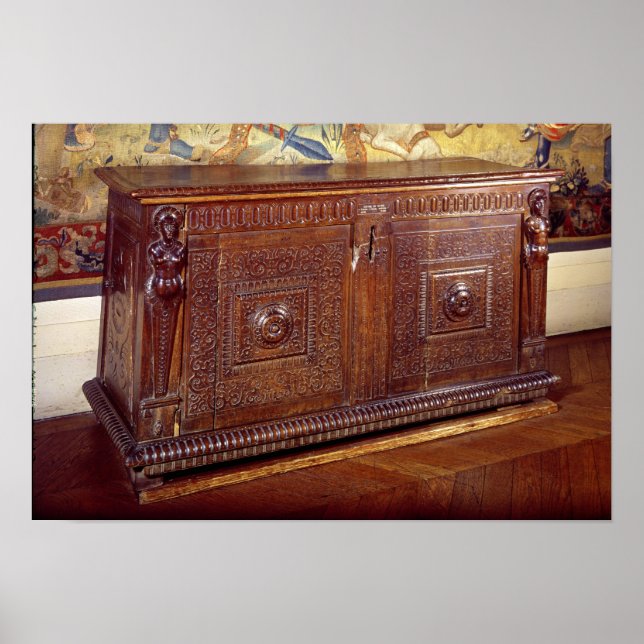 Walnut Sideboard, Lyonnais School Poster (Framsidan)