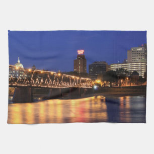 Walnut Street Bridge Harrisburg Pennsylvania Kökshandduk