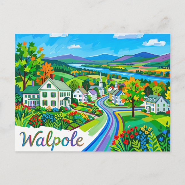 Walpole USA Vykort (Framsida)