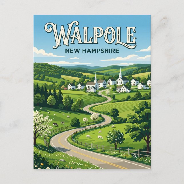 Walpole USA Vykort (Framsida)