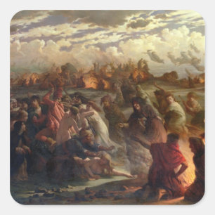 Walpurghis Natten, 1862 Fyrkantigt Klistermärke