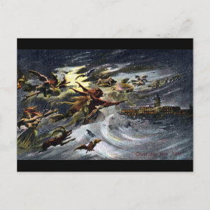 Walpurgis Night Witches Dance 3-vykort Vykort