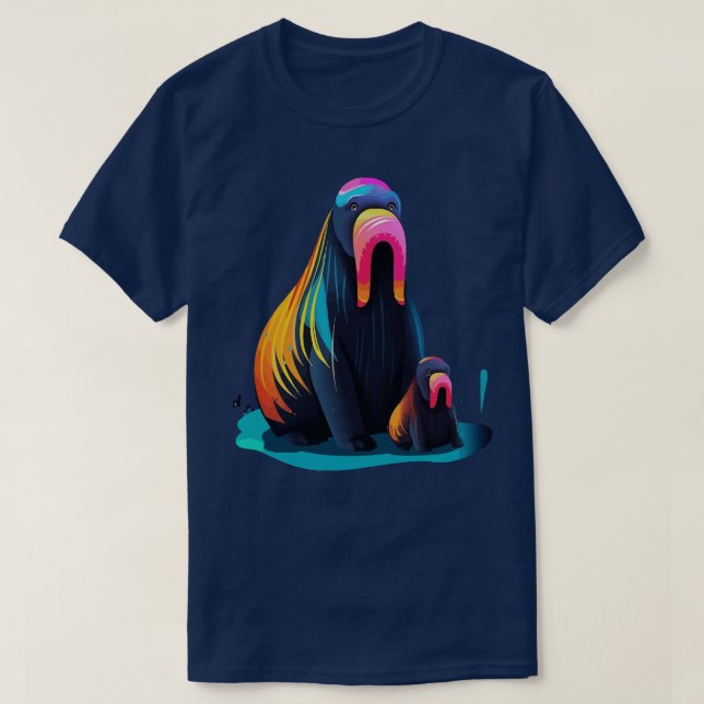 Walrus Fars dag T Shirt (Design framsida)