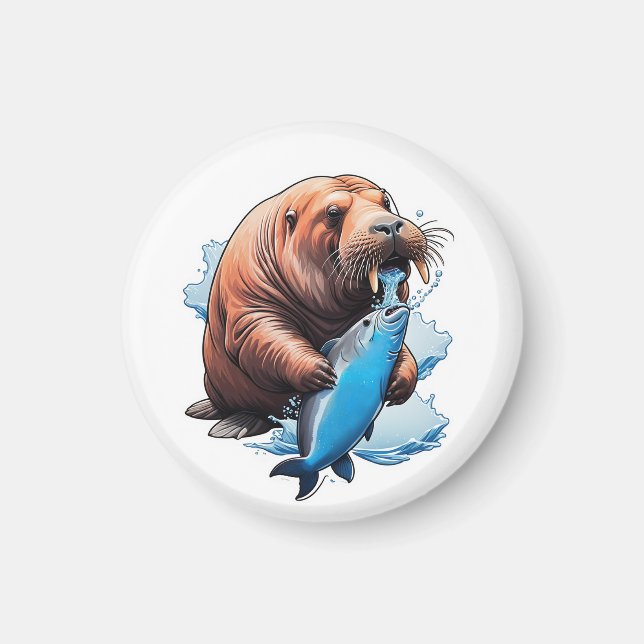 Walrus Fishing in the Sea Magnet (Framsidan)