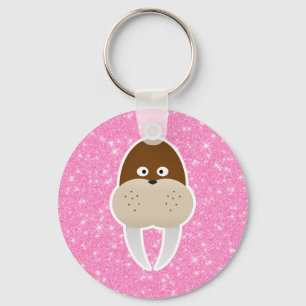 Walrus Glitter Nyckelring