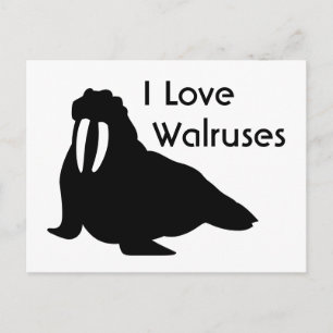 Walrus Kärlek vykort