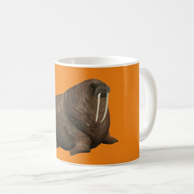 Walrus Mug - orange Kaffemugg (Framsida höger)