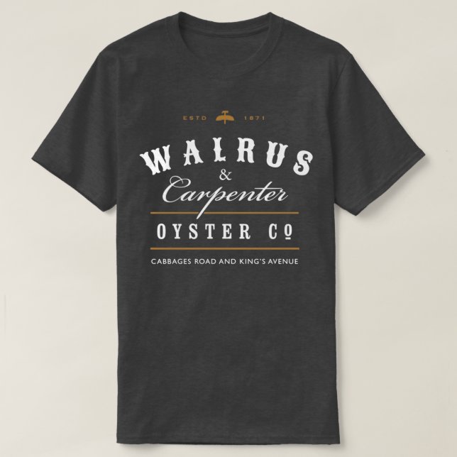 Walrus och Carpenter  T Shirt (Design framsida)