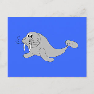 Walrus Postcard Vykort