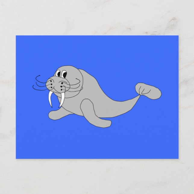 Walrus Postcard Vykort (Framsida)