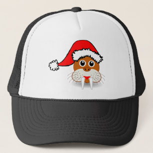 Walrus Seal Fangs Animal jul Jultomten Keps