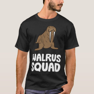 Walrus Squad Ocean Animal Funny Walrus Squad Premi T Shirt