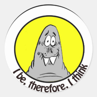 Walrus Stickers Runt Klistermärke