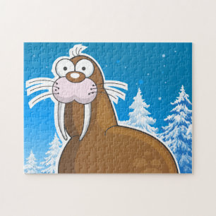 Walrus tecknad pussel