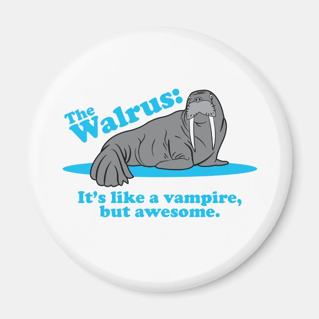 Walrus Vampire Magnet (Framsidan)