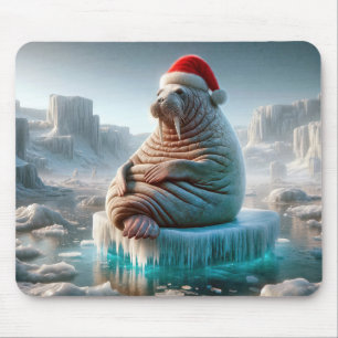 Walrus Wearing a Santa Hat Musmatta