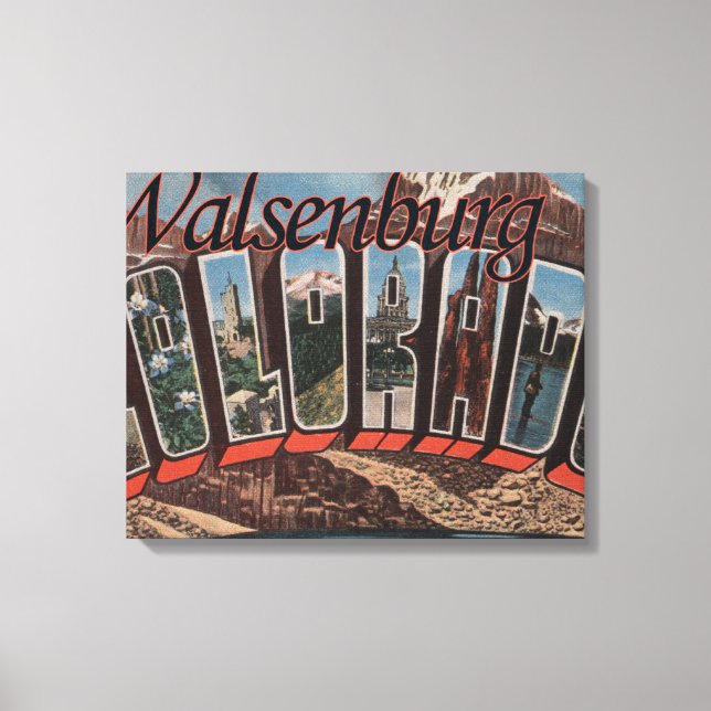 Walsenburg, Colorado - Large Brev Scenes Canvastryck (Framsida)