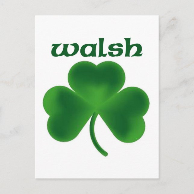 Walsh Shamrock Vykort (Framsida)