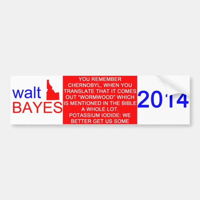 Walt Bayes bildekal (Framsidan)