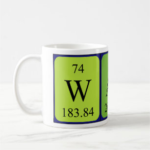 Walt Periodisk bord namn mugg