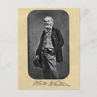 Walt Whitman Age 41 Porträtt Vykort