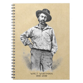 Walt Whitman Bicentennial Birthday Anteckningsbok