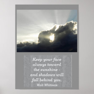 Walt Whitman-citat - konstutskrift Poster