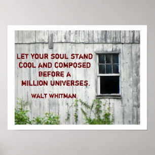 Walt Whitman-citat - poster