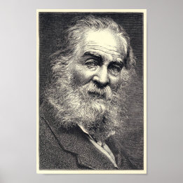 Walt Whitman Engrave, 52 år Poster