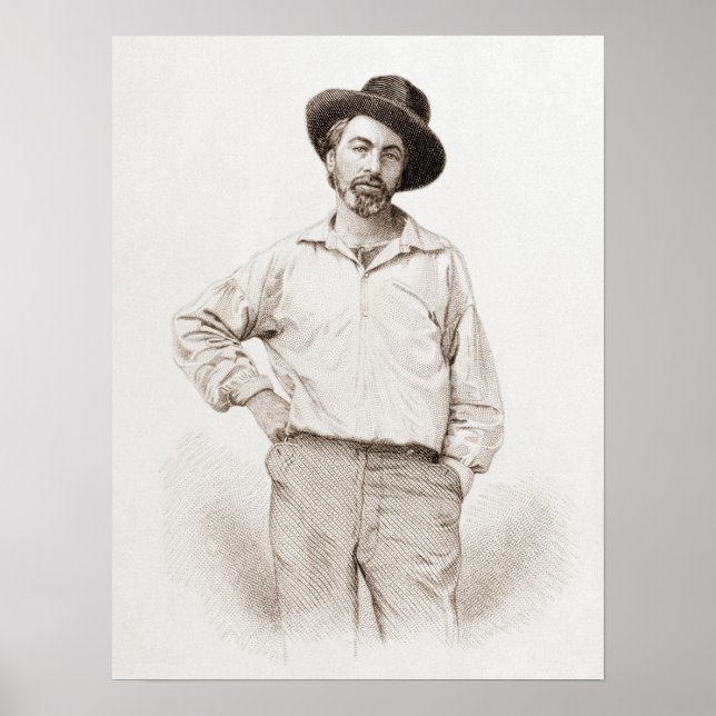 Walt Whitman Engrave Poster (Framsidan)
