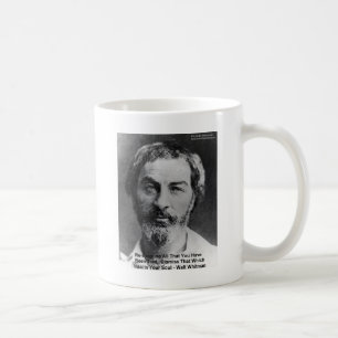 Walt Whitman "Förolämpa Själens" Citat Gåvor & Kor Kaffemugg