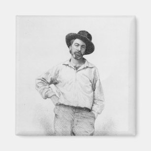 Walt Whitman, frontispiece till 'löv av Magnet