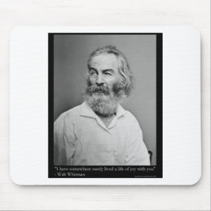 Walt Whitman Glädje Med Dig Kärlek Citat Muggar T- Musmatta