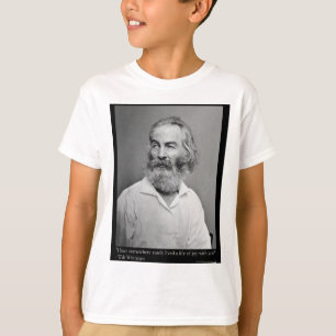 Walt Whitman Glädje Med Dig Kärlek Citat Muggar T- T-shirt