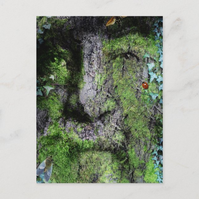 "Walt Whitman: Grönt Man" Vykort (Framsida)