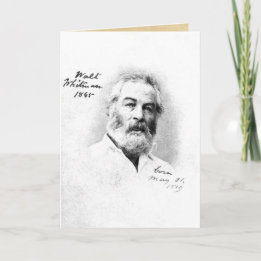 Walt Whitman i Washington D.C. Åldras 46 Kort