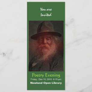 Walt Whitman Inbjudningar