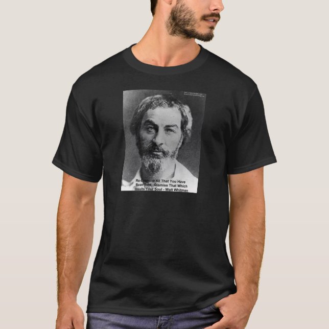 Walt Whitman "Insult the Soul"-offerter och -kort Tröja (Framsida)