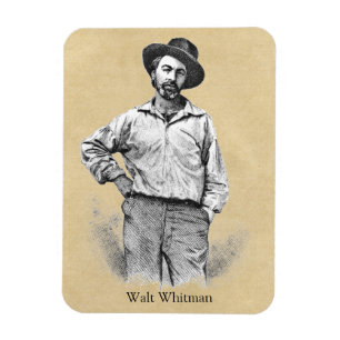 Walt Whitman löv av gräs Magnet