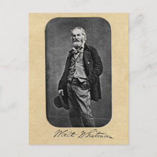 Walt Whitman löv av gräsfrontispiecen Vykort